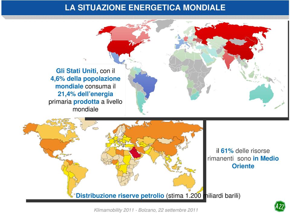 primaria prodotta a livello mondiale il 61% delle risorse rimanenti sono