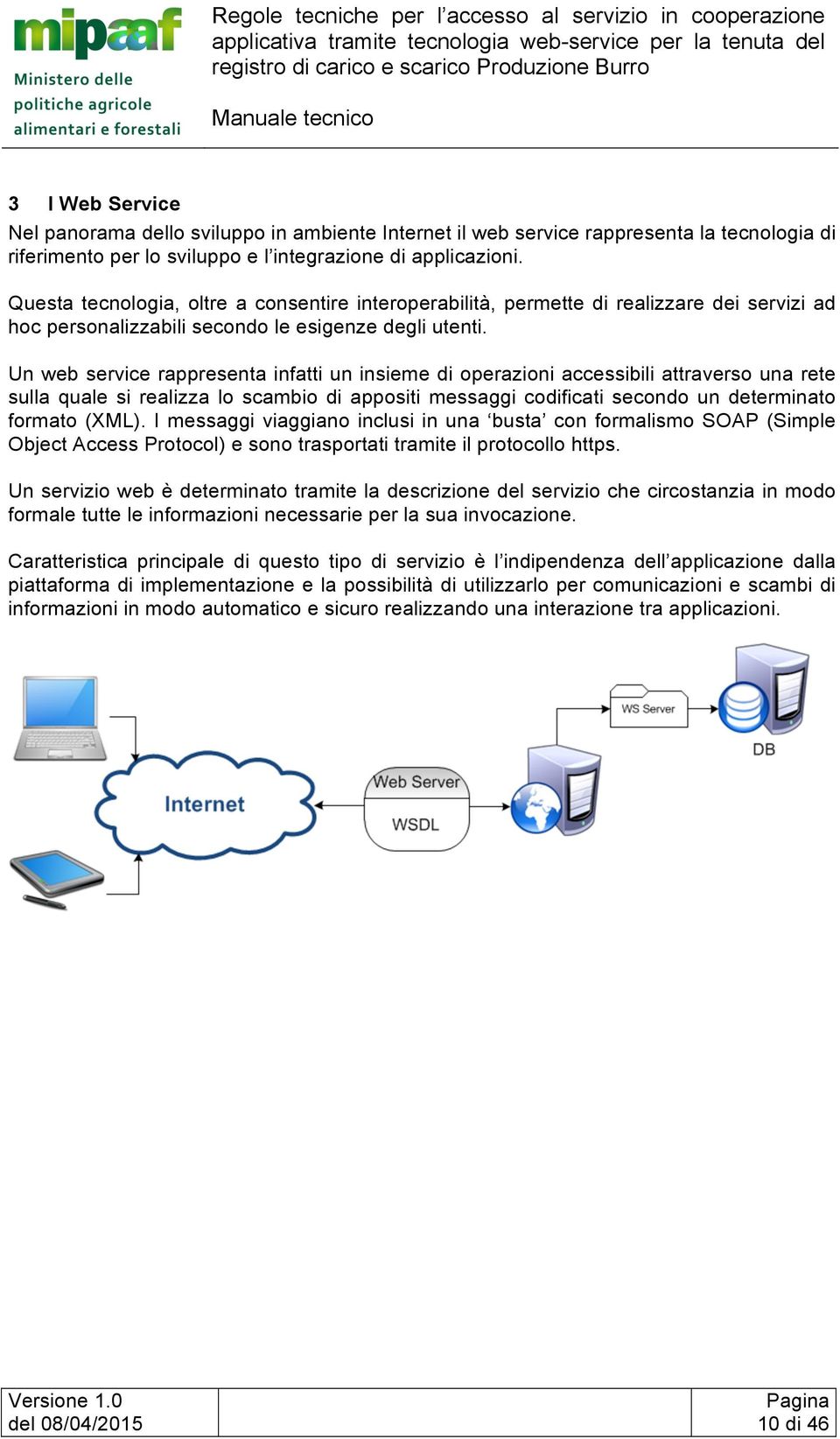 Un web service rappresenta infatti un insieme di operazioni accessibili attraverso una rete sulla quale si realizza lo scambio di appositi messaggi codificati secondo un determinato formato (XML).