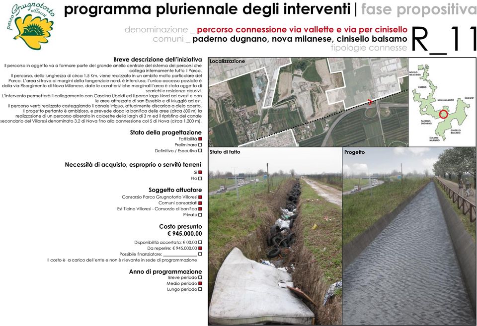 L area si trova ai margini della tangenziale nord, è interclusa, l unico accesso possibile è dalla via Risorgimento di va Milanese, date le caratteristiche marginali l area è stata oggetto di