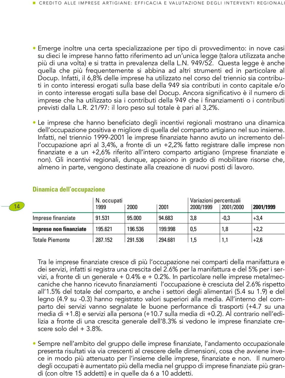 Questa legge è anche quella che più frequentemente si abbina ad altri strumenti ed in particolare al Docup.