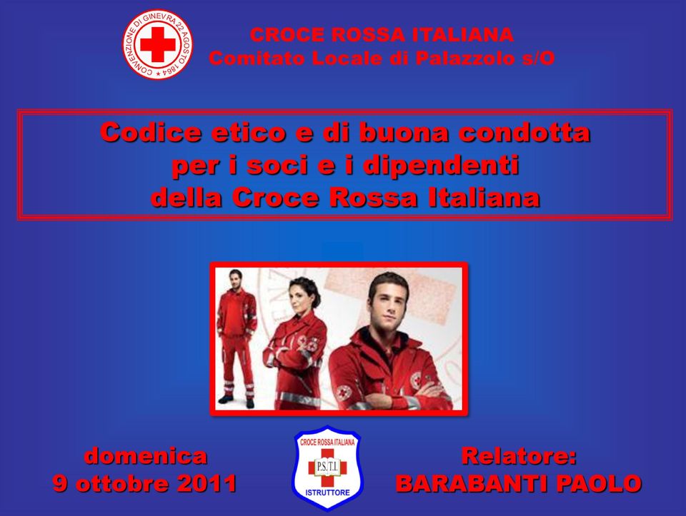 Croce Rossa Italiana domenica 9