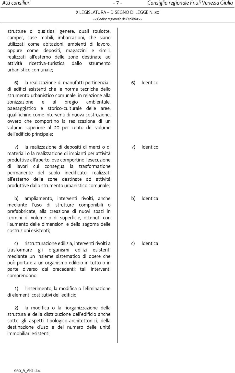 strumento urbanistico comunale, in relazione alla zonizzazione e al pregio ambientale, paesaggistico e storico-culturale delle aree, qualifichino come interventi di nuova costruzione, ovvero che