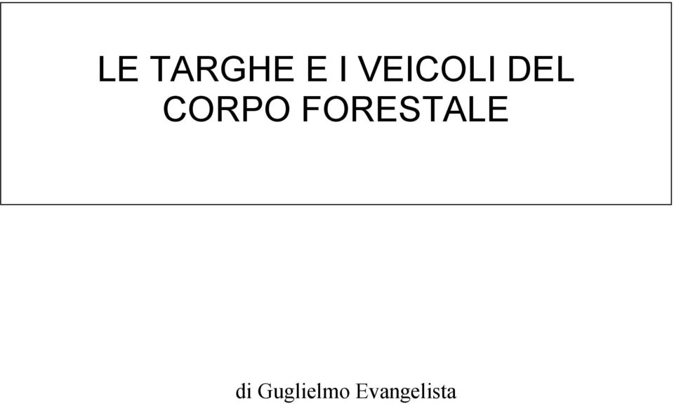 CORPO FORESTALE