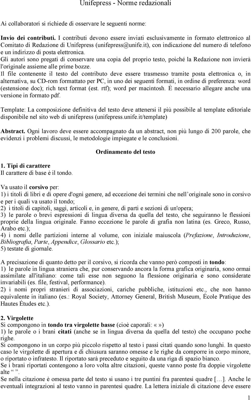 it), con indicazione del numero di telefono e un indirizzo di posta elettronica.