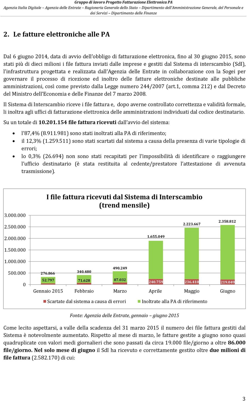 fatture elettroniche destinate alle pubbliche amministrazioni, così come previsto dalla Legge numero 244/27 (art.1, comma 212) e dal Decreto del Ministro dell Economia e delle Finanze del 7 marzo 28.