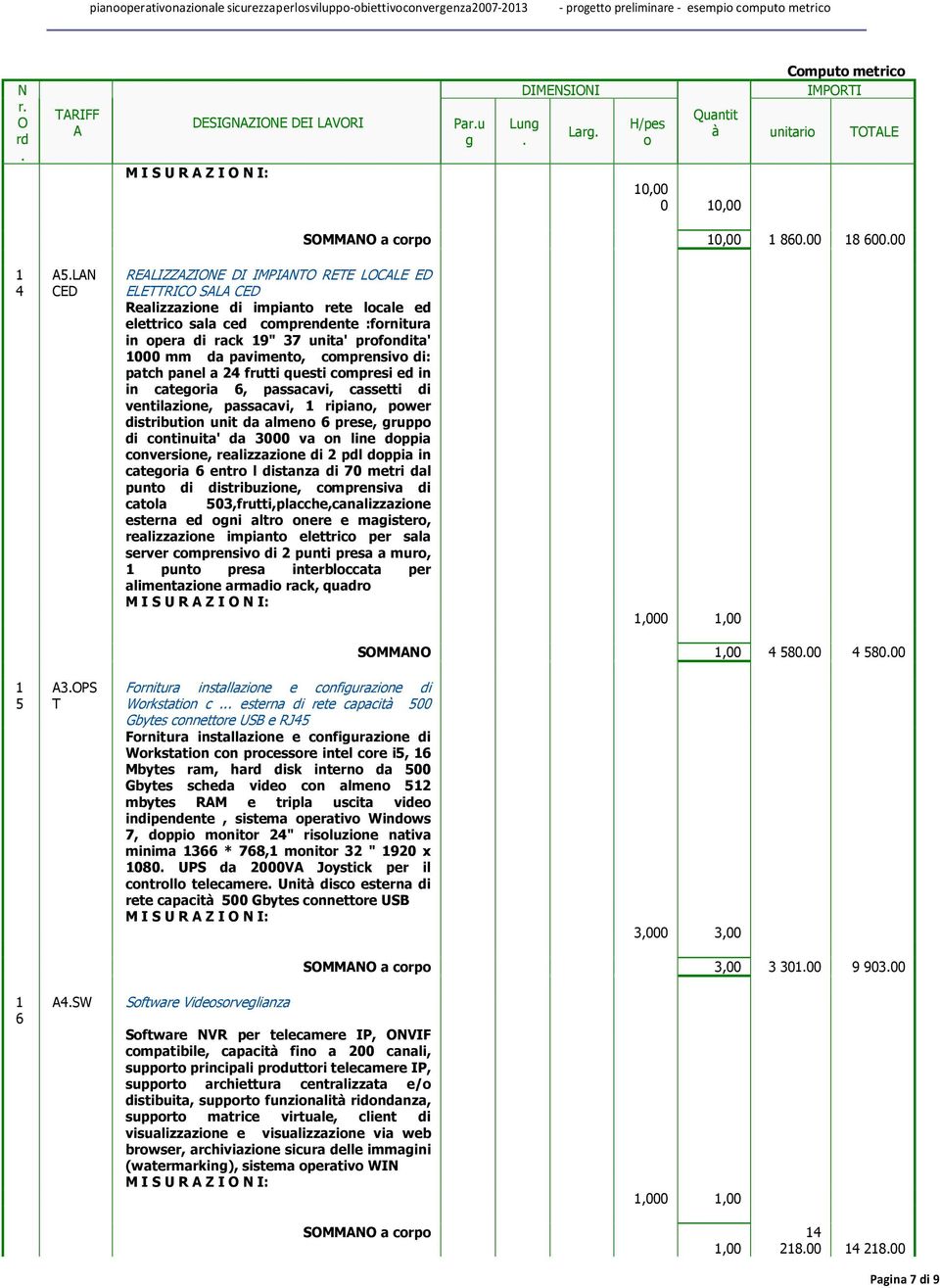 24 frutti questi cmpresi ed in in cateria 6, passacavi, cassetti di ventilazine, passacavi, ripian, pwer distributin unit da almen 6 prese, rupp di cntinuita' da 3000 va n line dppia cnversine,