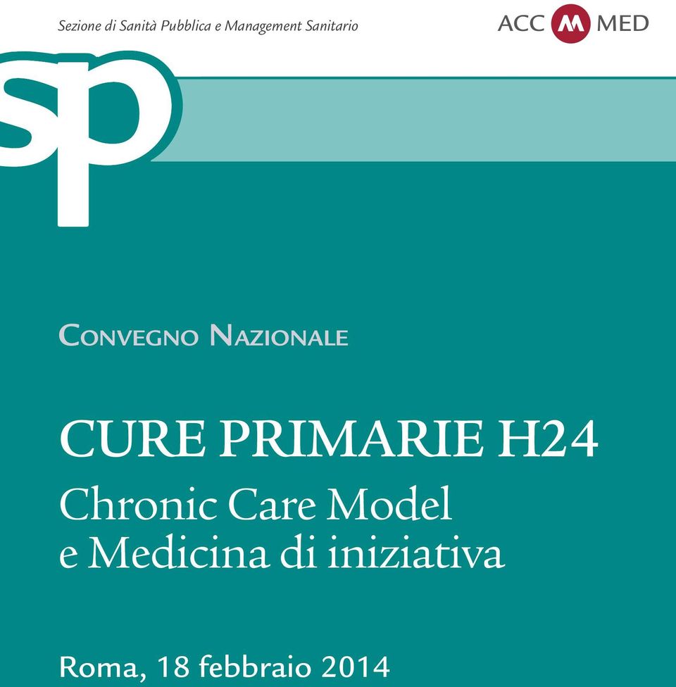 Nazionale Cure primarie H24 Chronic