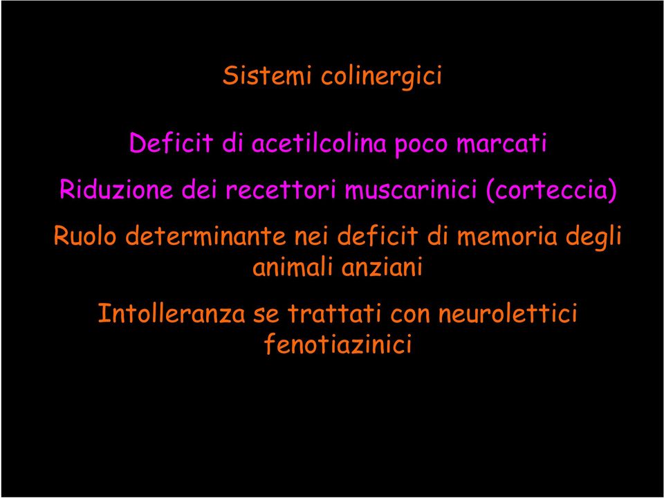 Ruolo determinante nei deficit di memoria degli animali