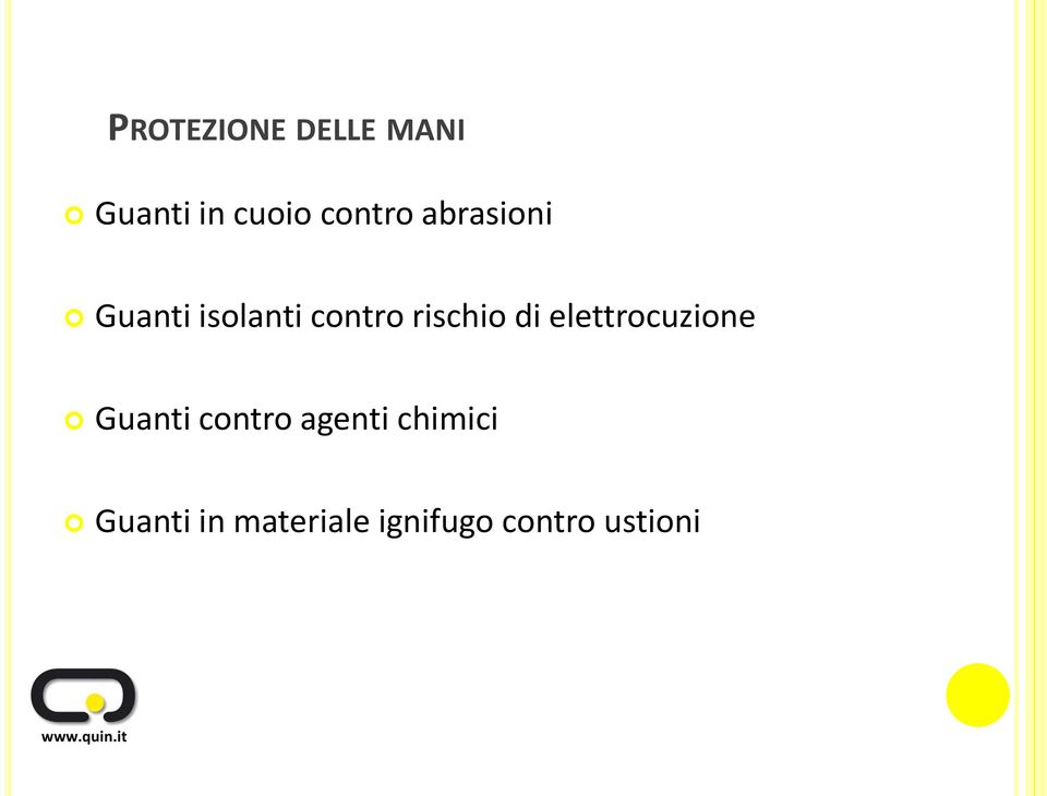 rischio di elettrocuzione Guanti contro