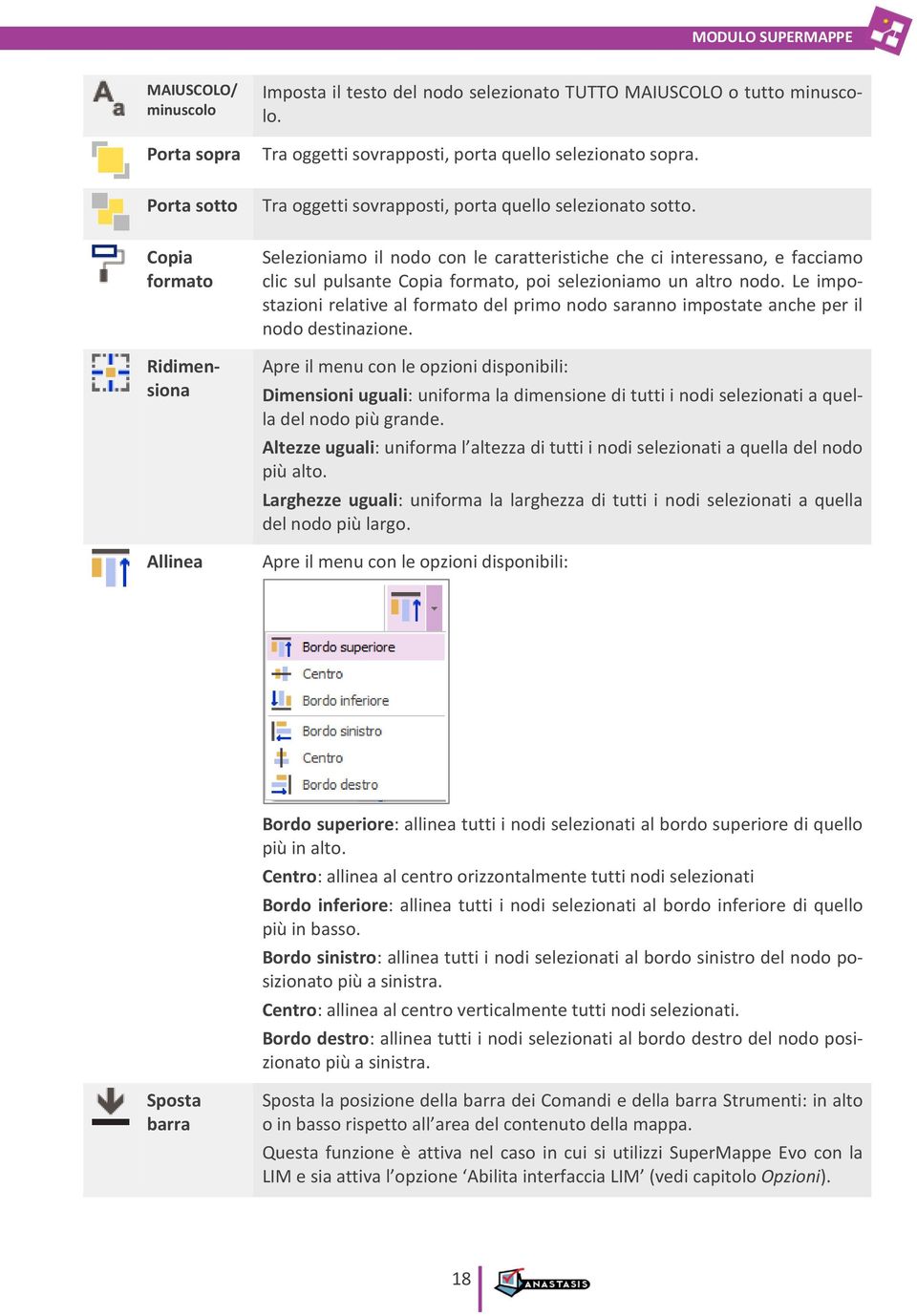 Selezioniamo il nodo con le caratteristiche che ci interessano, e facciamo clic sul pulsante Copia formato, poi selezioniamo un altro nodo.