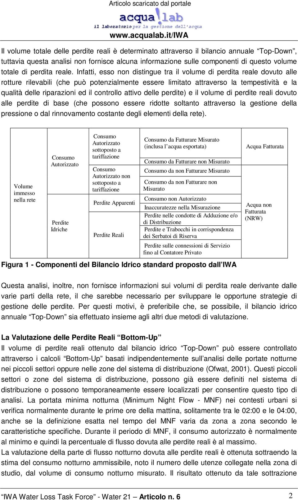 Infatti, esso non distingue tra il volume di perdita reale dovuto alle rotture rilevabili (che può potenzialmente essere limitato attraverso la tempestività e la qualità delle riparazioni ed il