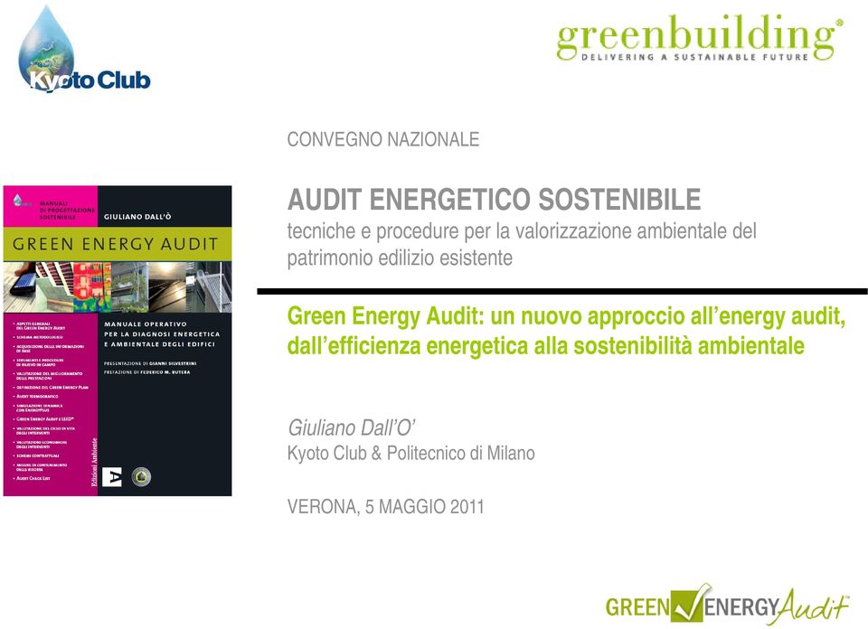 un nuovo approccio all energy audit, dall efficienza energetica alla