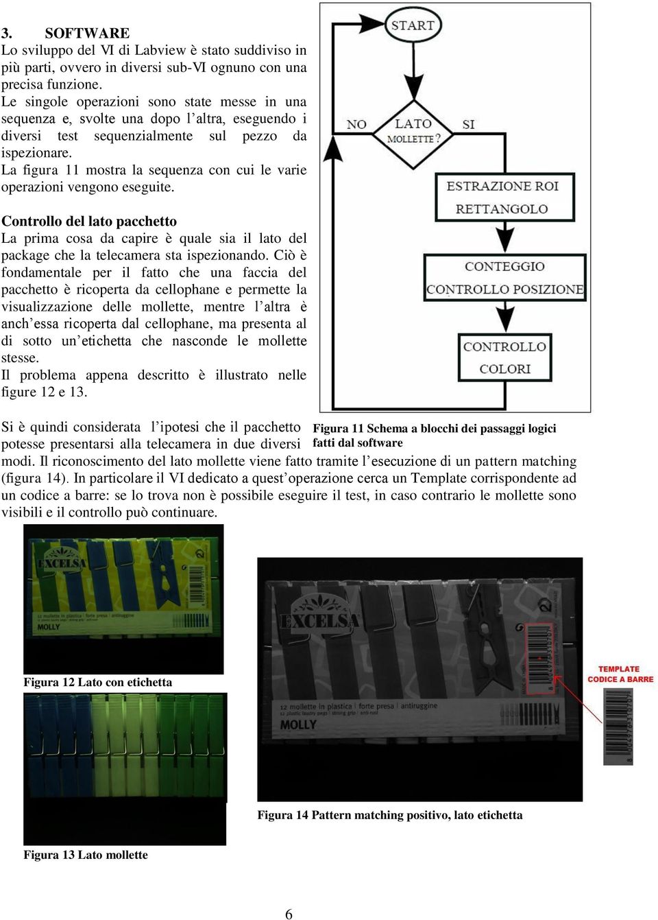 La figura 11 mostra la sequenza con cui le varie operazioni vengono eseguite. Controllo del lato pacchetto La prima cosa da capire è quale sia il lato del package che la telecamera sta ispezionando.