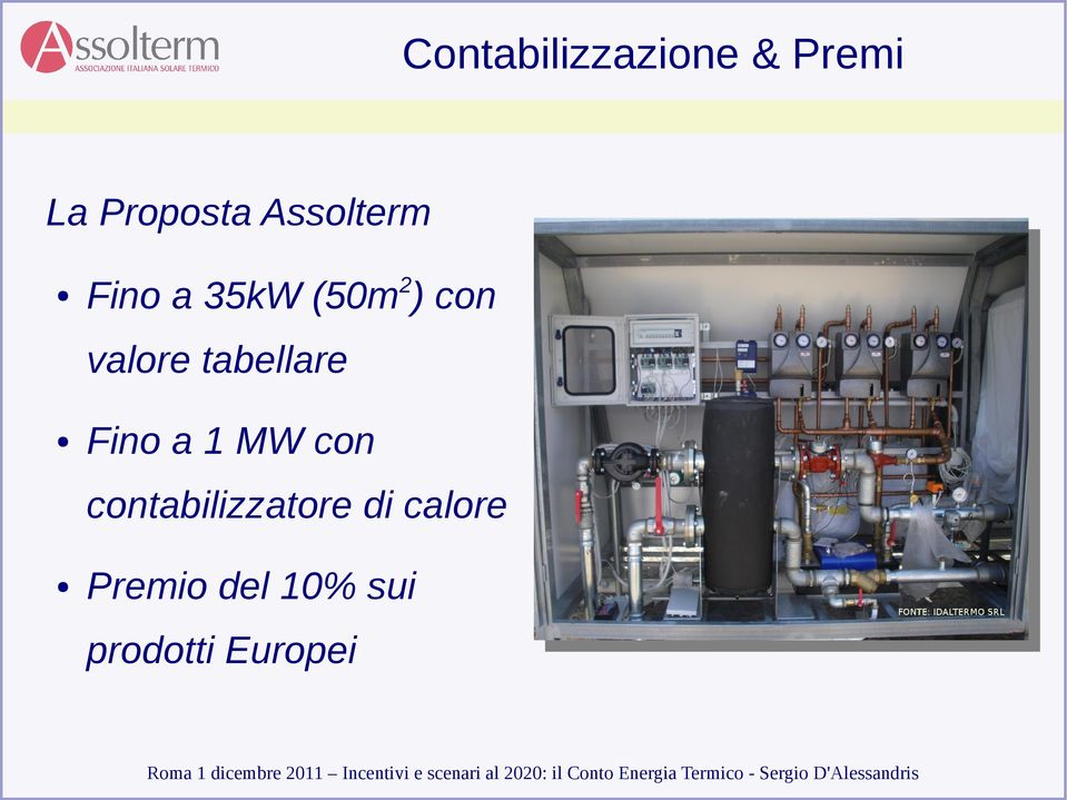 tabellare Fino a 1 MW con