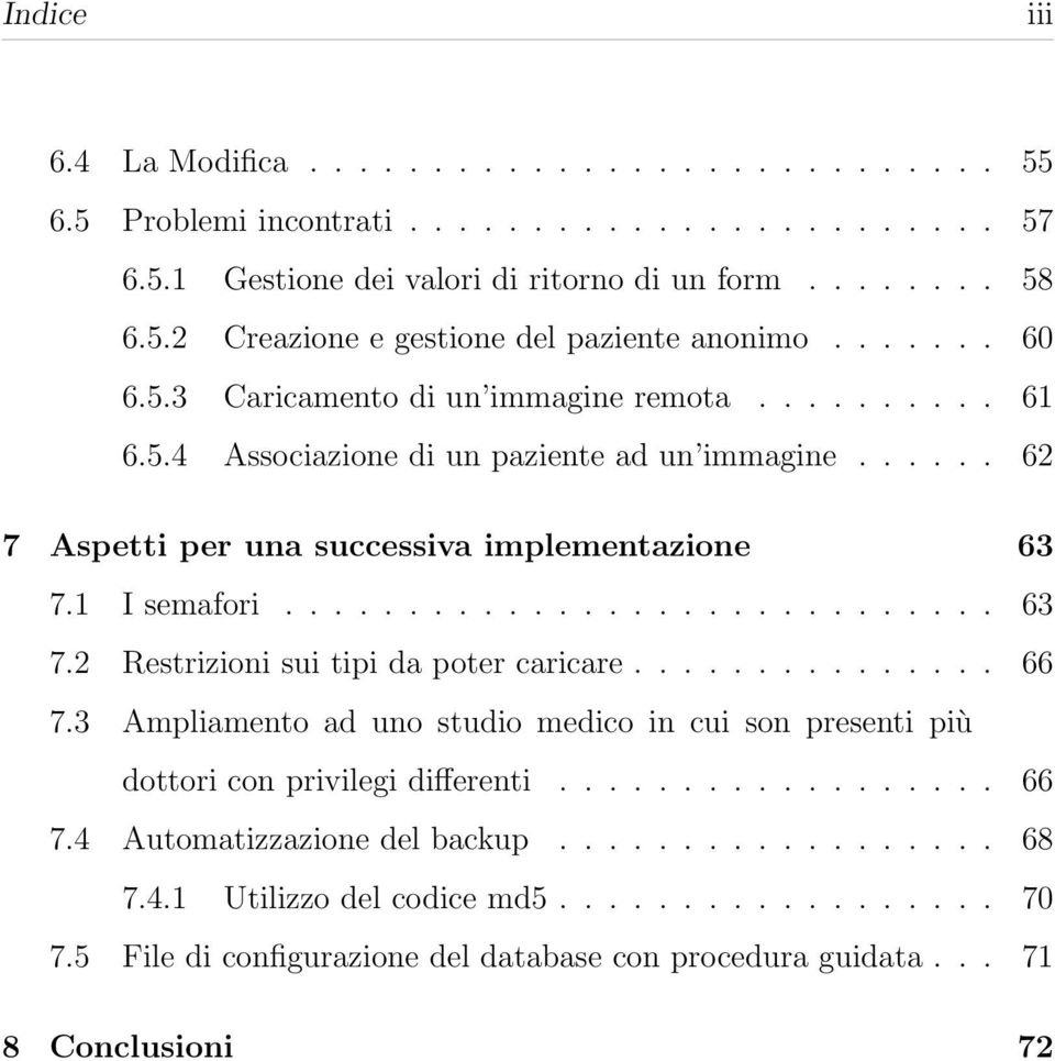 1 I semafori............................. 63 7.2 Restrizioni sui tipi da poter caricare............... 66 7.