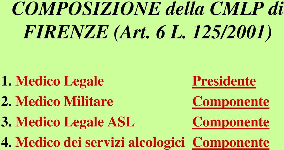 Medico Militare Componente 3.