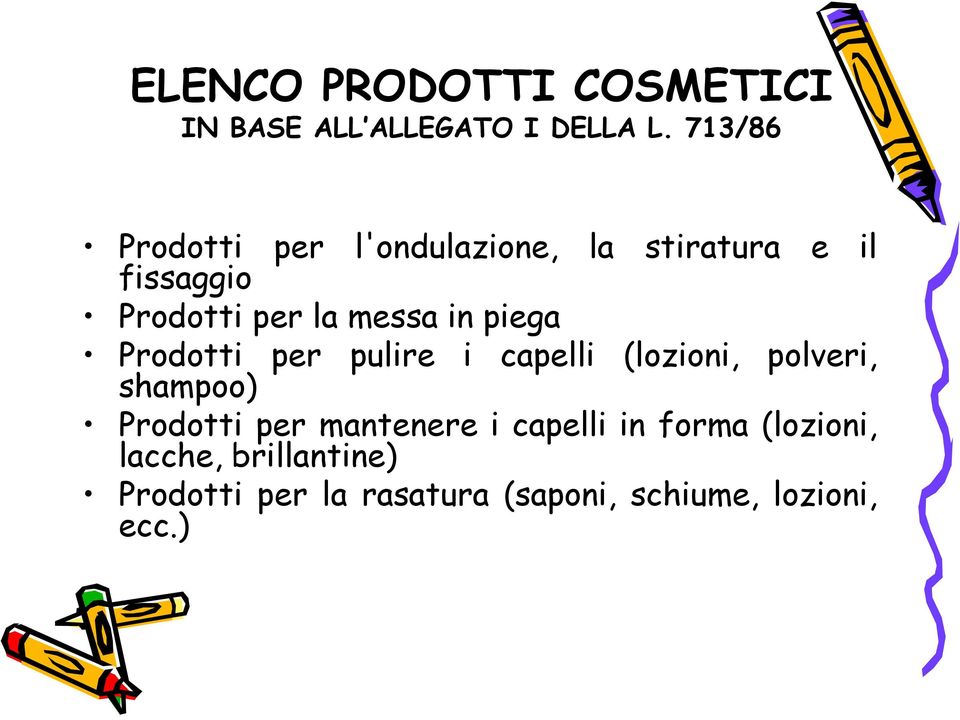 in piega Prodotti per pulire i capelli (lozioni, polveri, shampoo) Prodotti per