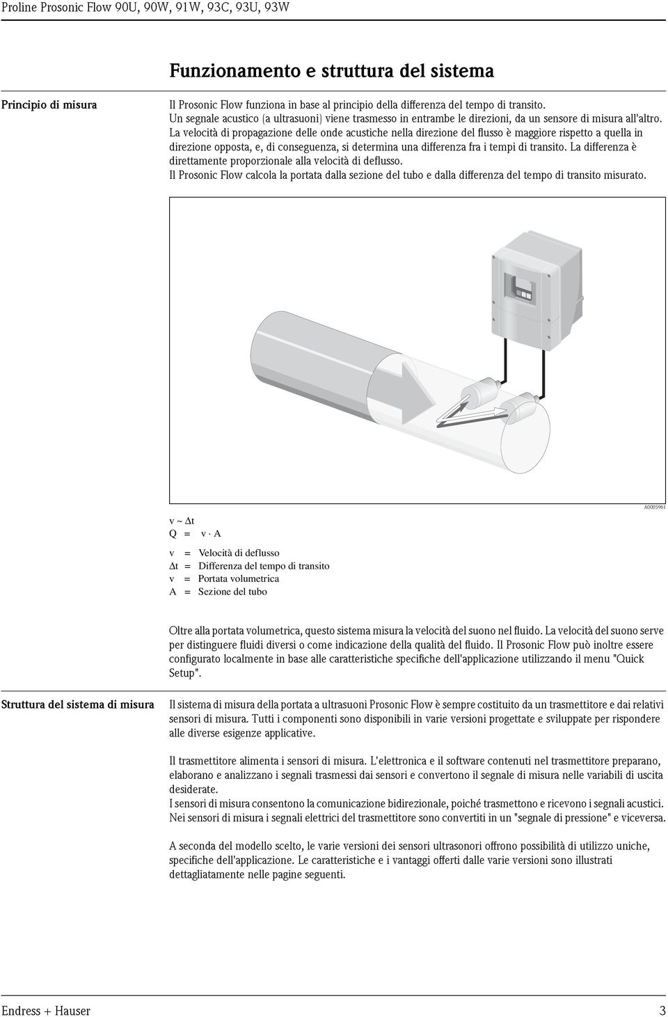 L velocità di propgzione delle onde custiche nell direzione del flusso è mggiore rispetto quell in direzione oppost, e, di conseguenz, si determin un differenz fr i tempi di trnsito.