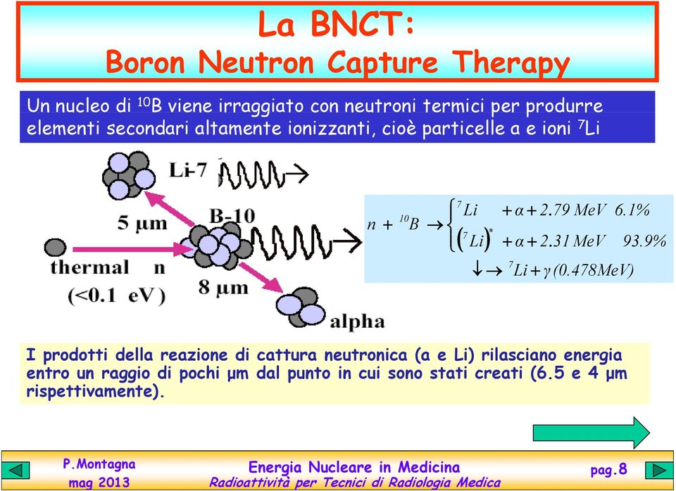 1% 7 ( Li ) + α + 2 31 MV MeV 93.9% 9% 7 Li + γ (0.