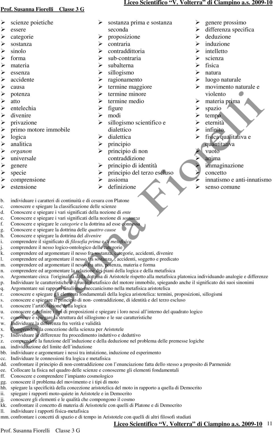 figure modi sillogismo scientifico e dialettico dialettica principio principio di non contraddizione principio di identità principio del terzo escluso assioma definizione genere prossimo differenza