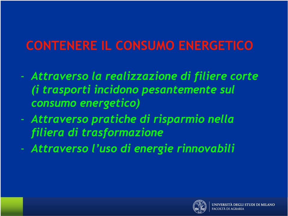 consumo energetico) - Attraverso pratiche di risparmio nella