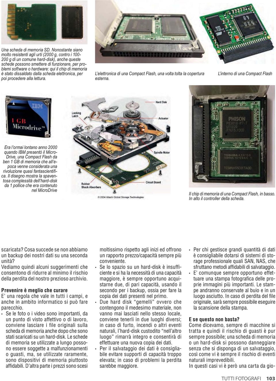 memoria è stato dissaldato dalla scheda elettronica, per poi procedere alla lettura. L elettronica di una Compact Flash, una volta tolta la copertura esterna.