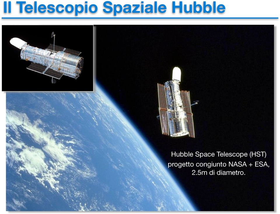 Telescope (HST) progetto