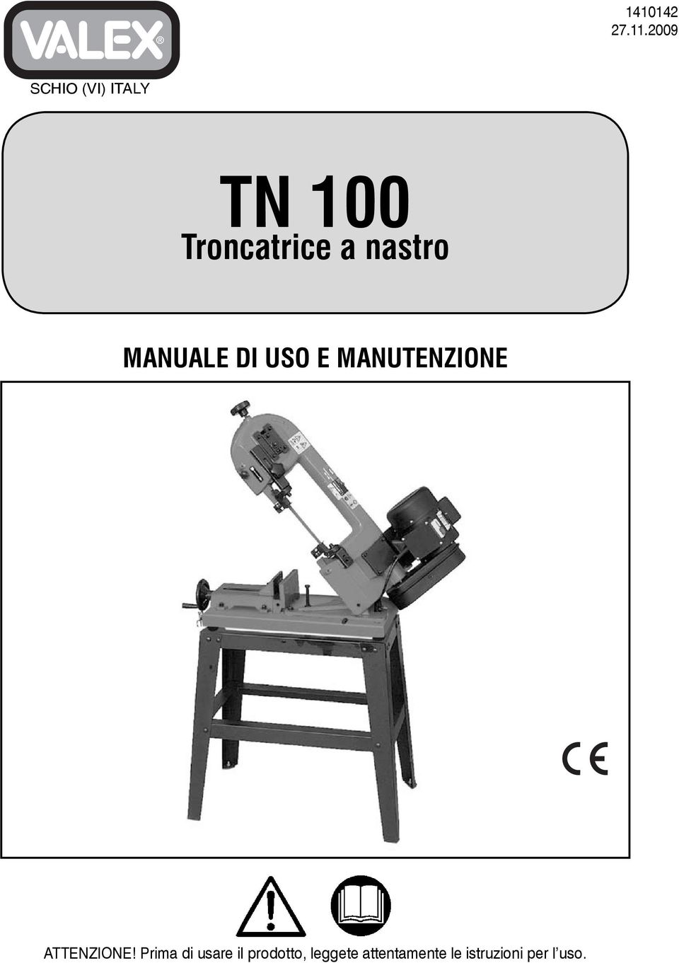 nastro MANUALE DI USO E MANUTENZIONE