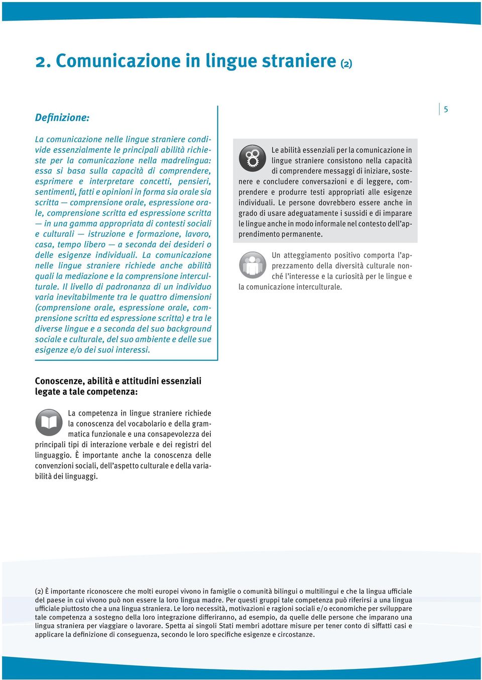 espressione scritta in una gamma appropriata di contesti sociali e culturali istruzione e formazione, lavoro, casa, tempo libero a seconda dei desideri o delle esigenze individuali.