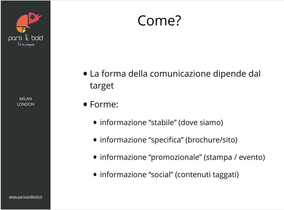 specifica (brochure/sito) informazione promozionale (stampa