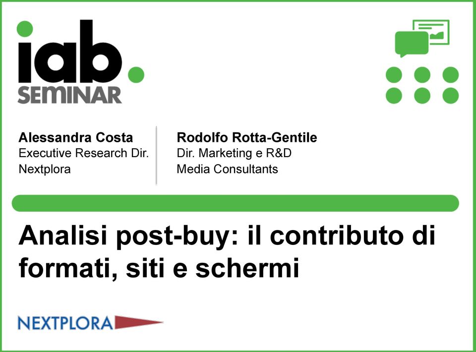 Marketing e R&D Media Consultants Analisi