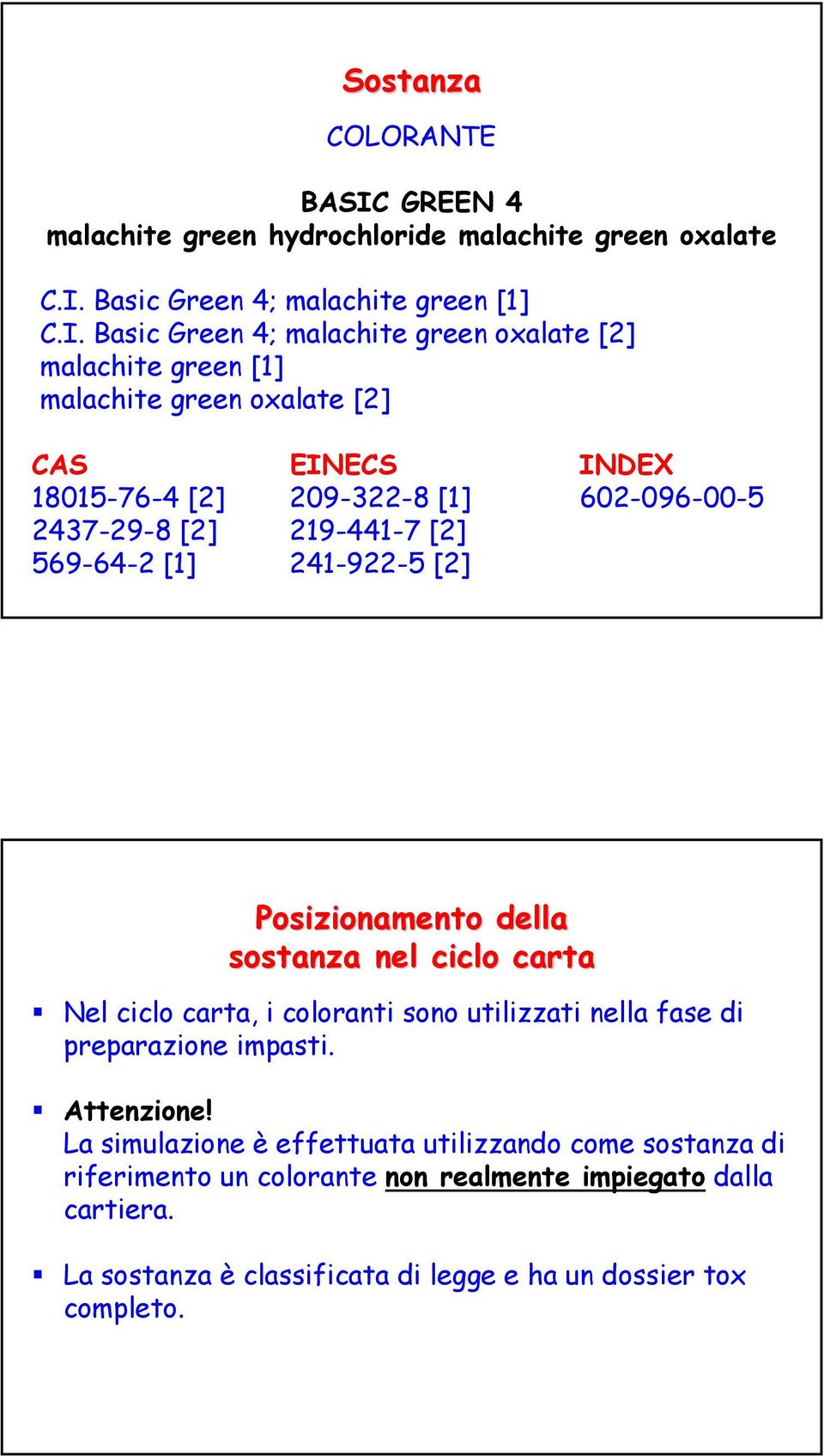 Basic Green 4; malachite green [] C.I.