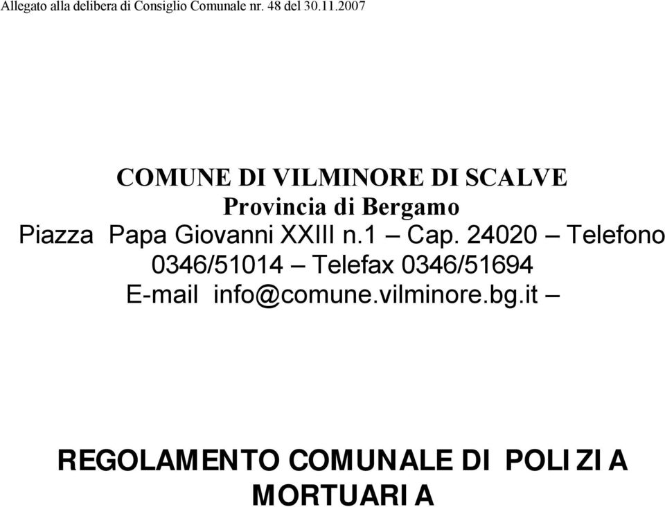 Giovanni XXIII n.1 Cap.