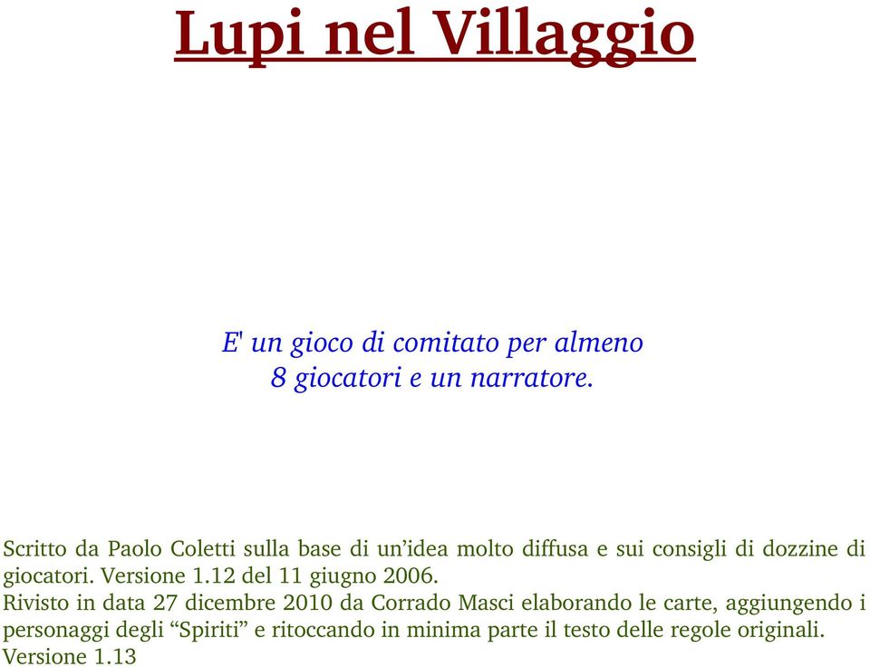 Versione 1.12 del 11 giugno 2006.