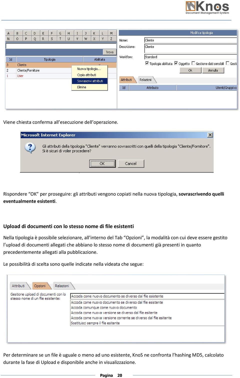 documenti allegati che abbiano lo stesso nome di documenti già presenti in quanto precedentemente allegati alla pubblicazione.