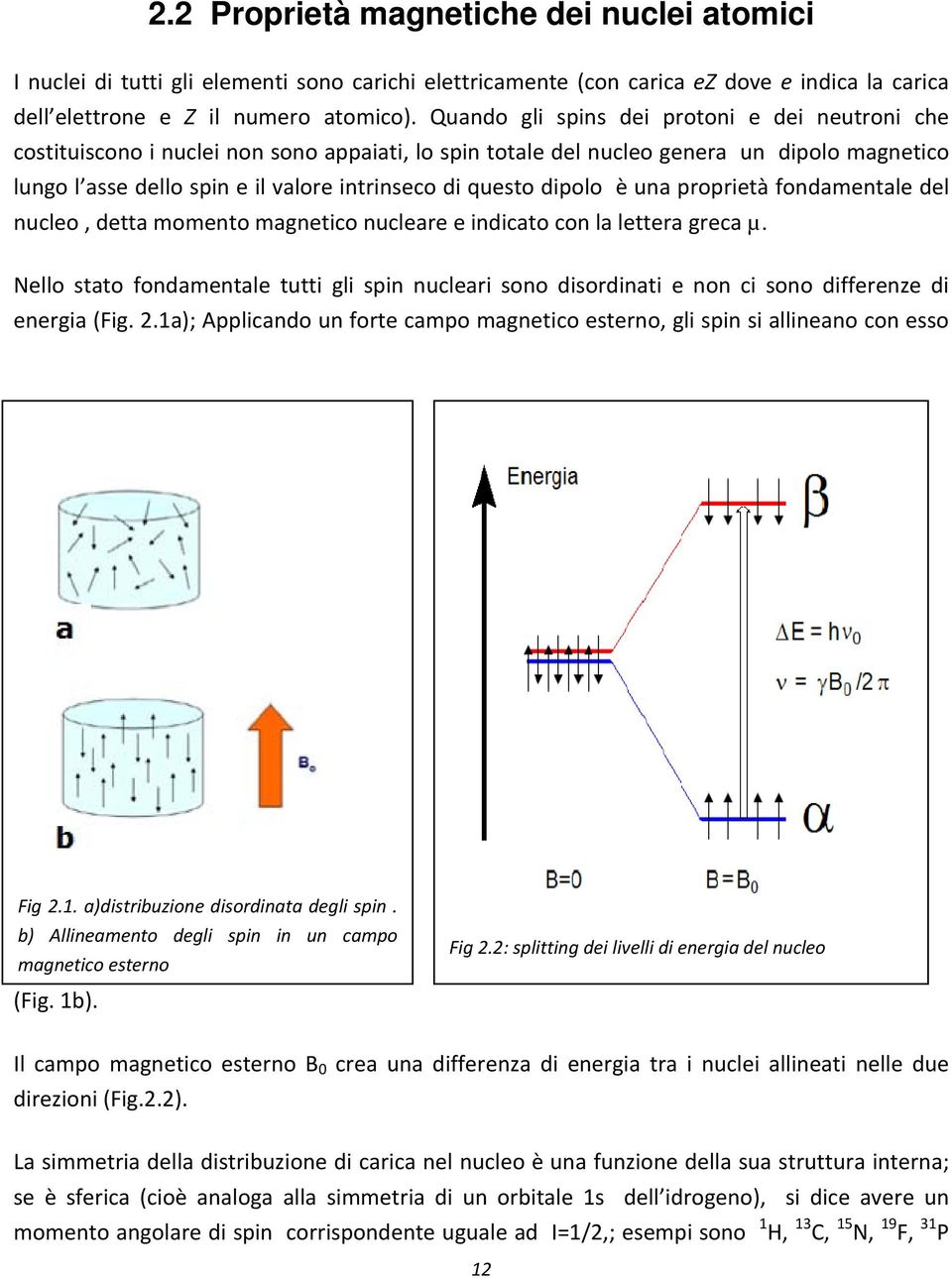 dipolo è una proprietà fondamentale del nucleo, detta momento magnetico nucleare e indicato con la lettera greca µ.