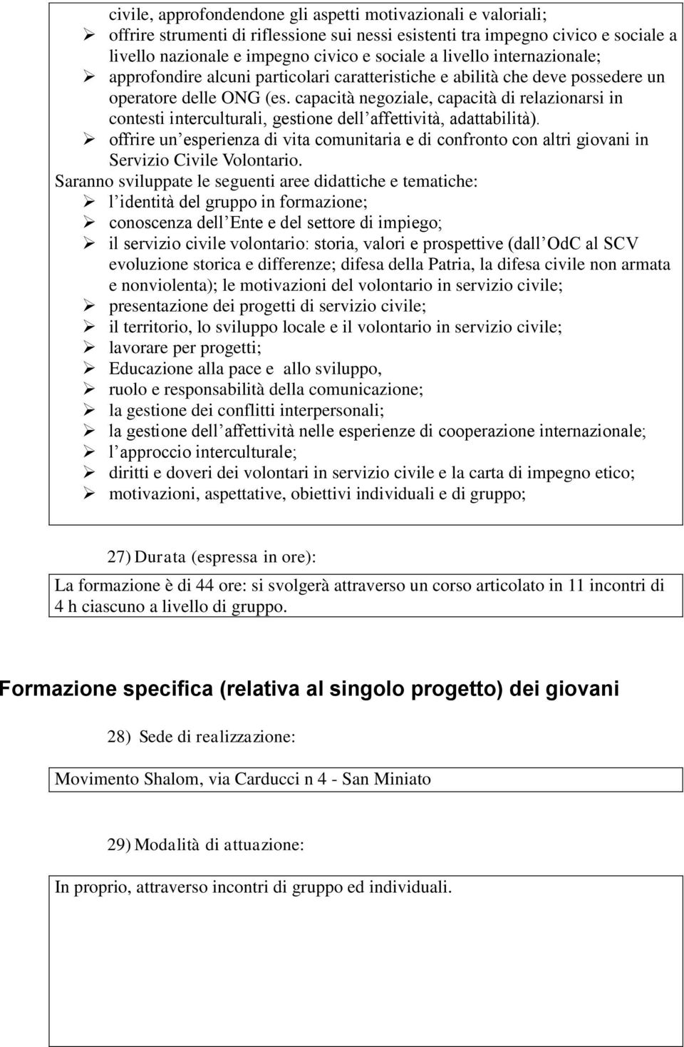 capacità negoziale, capacità di relazionarsi in contesti interculturali, gestione dell affettività, adattabilità).