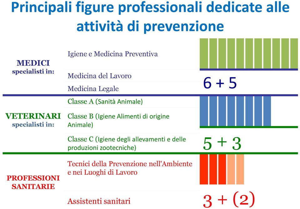 (Sanità Animale) Classe B (Igiene Alimenti di origine Animale) Classe C (Igiene degli allevamenti e delle