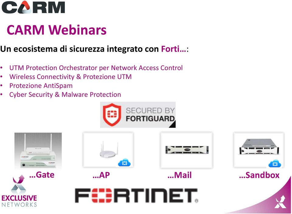 Control Wireless Connectivity & Protezione UTM Protezione