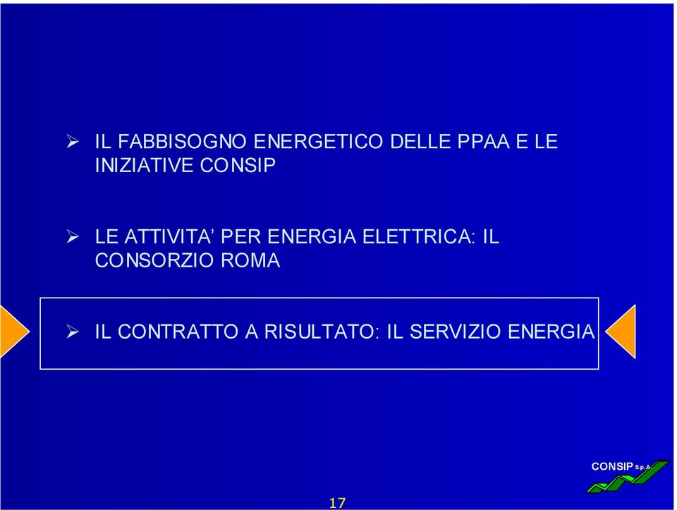 ENERGIA ELETTRICA: IL CONSORZIO ROMA IL