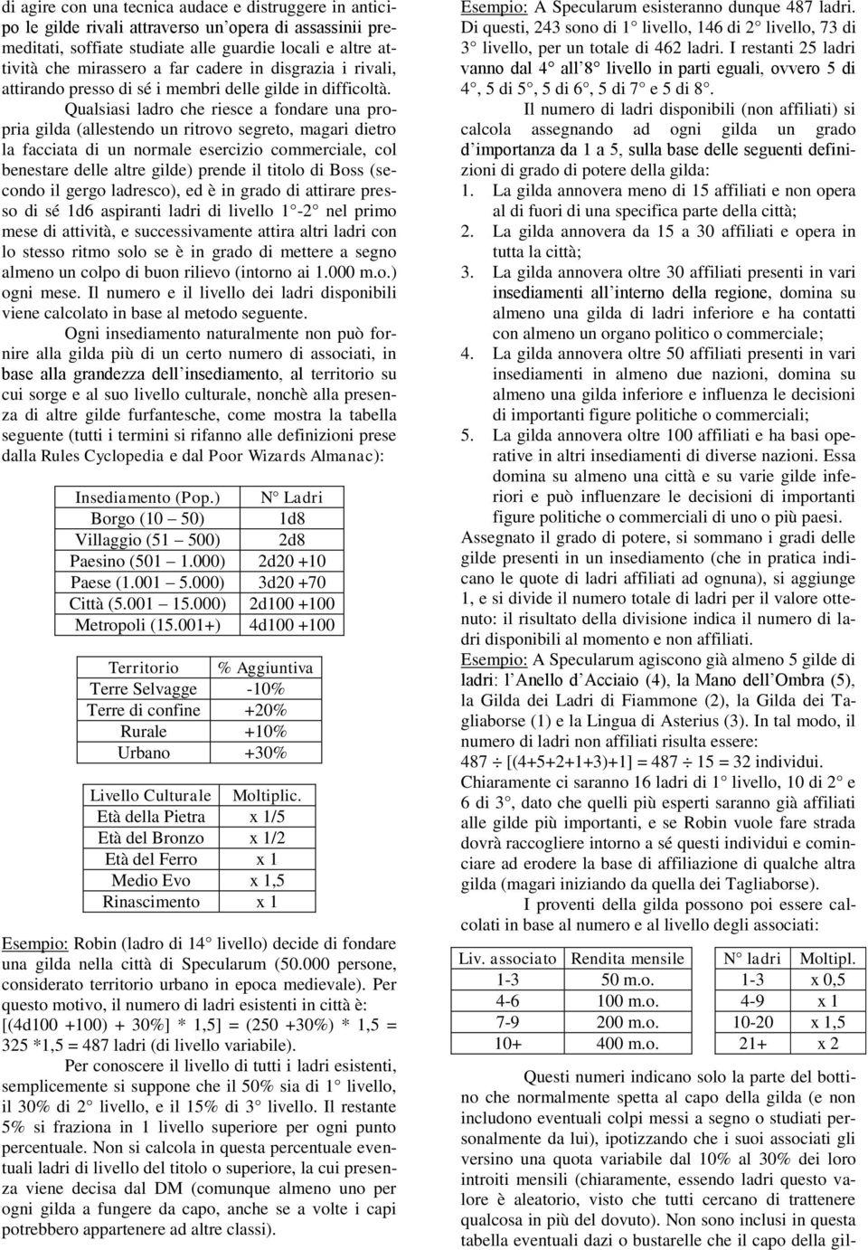 Qualsiasi ladro che riesce a fondare una propria gilda (allestendo un ritrovo segreto, magari dietro la facciata di un normale esercizio commerciale, col benestare delle altre gilde) prende il titolo