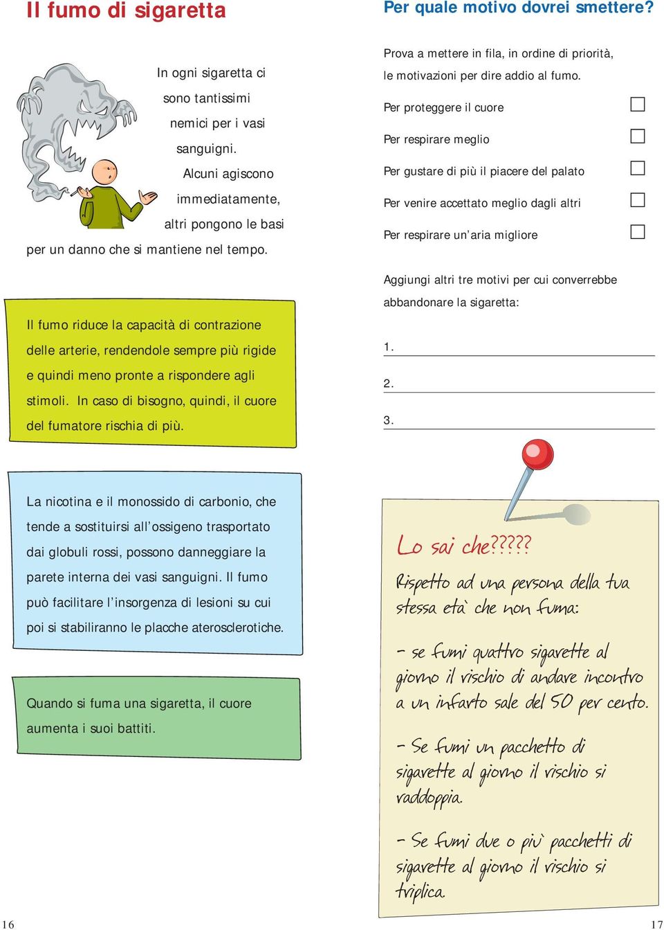 Per quale motivo dovrei smettere? Prova a mettere in fila, in ordine di priorità, le motivazioni per dire addio al fumo.