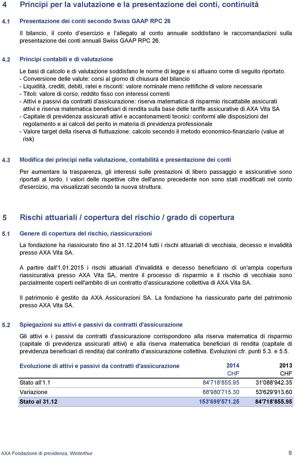 2 Principi contabili e di valutazione Le basi di calcolo e di valutazione soddisfano le norme di legge e si attuano come di seguito riportato.