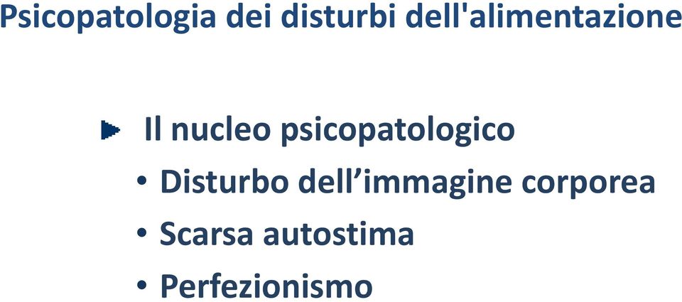 psicopatologico Disturbo dell