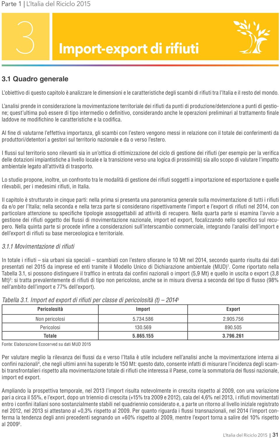 considerando anche le operazioni preliminari al trattamento finale laddove ne modifichino le caratteristiche e la codifica.