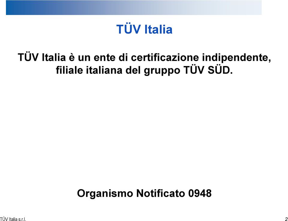 italiana del gruppo TÜV SÜD.