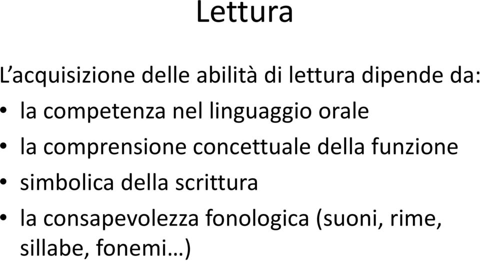 concettuale della funzione simbolica della scrittura la