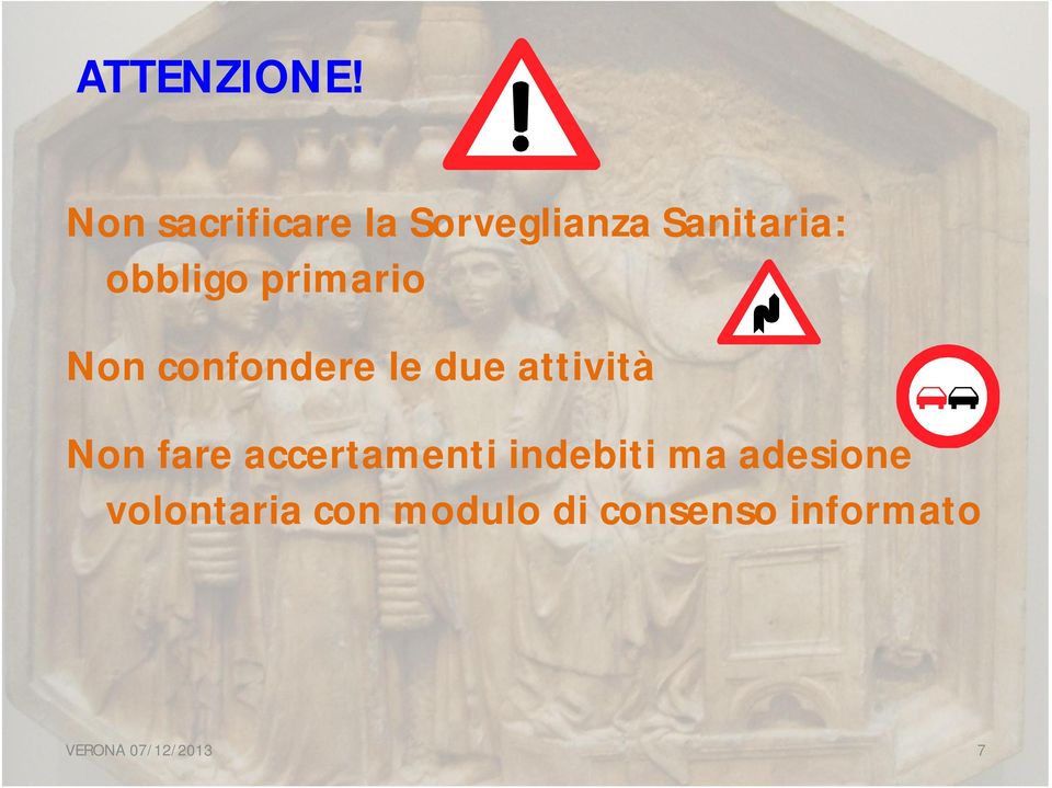 primario Non confondere le due attività Non fare