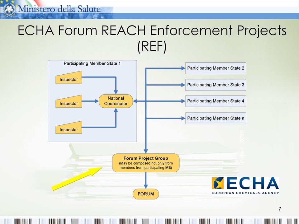 Coordinator Participating Member State 4 Participating Member State n Inspector Forum