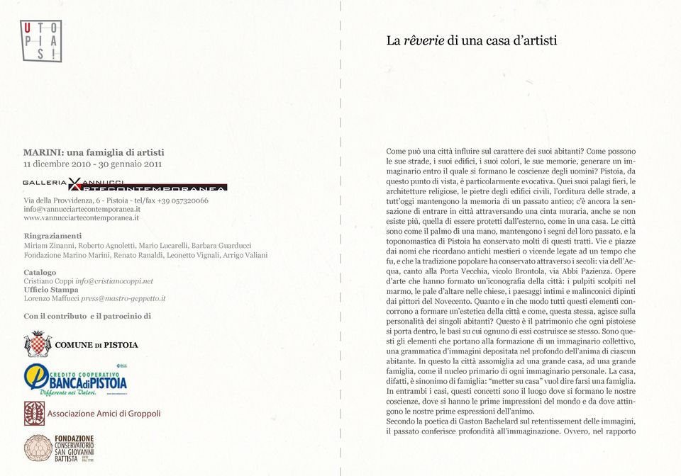 it Ringraziamenti Miriam Zinanni, Roberto Agnoletti, Mario Lucarelli, Barbara Guarducci Fondazione Marino Marini, Renato Ranaldi, Leonetto Vignali, Arrigo Valiani Catalogo Cristiano Coppi